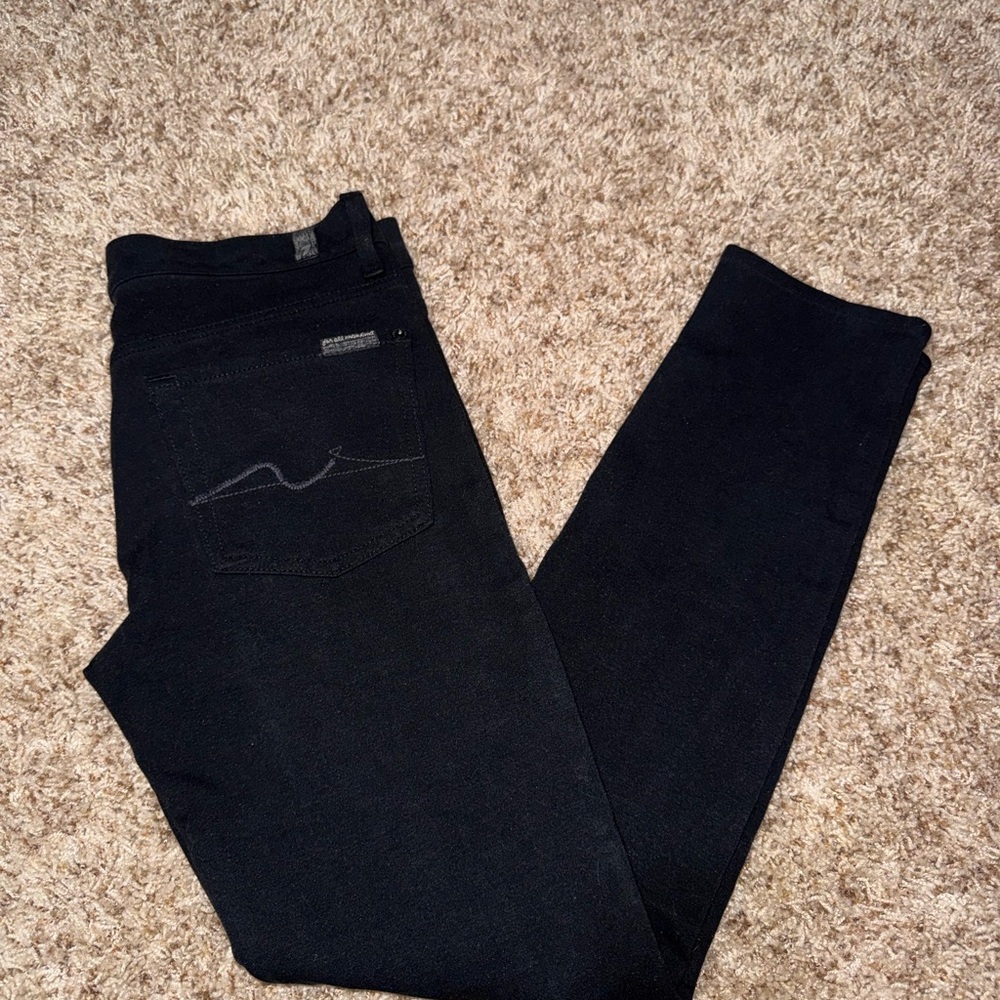 7 jeans Women’s Black Super Skinny Jeans